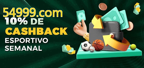 10% de bônus de cashback na 54999.com